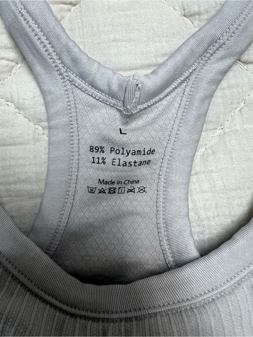 Ribbed Racerback Tank Top - Picture 2 of 3
